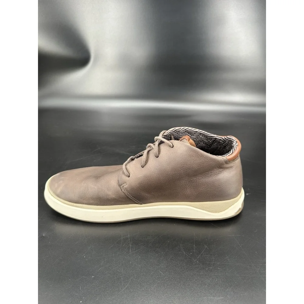 Olukai Papaku 'Ili Leather Chukka Boots Men's Sz 12 Olukai Brown Taupe‎ Leather